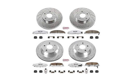 Powerstop Street Warrior Brake Kit for Front & Rear - 1998-2001 Camaro/Firebird