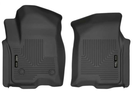 Husky Liners Weatherbeater Series Front Floor Liners for 2019-2025 Chevrolet Silverado and Sierra 1500/2500 HD/3500 HD